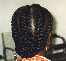 Woman With Thick Braids