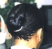 Woman With Her Hair in a Bun